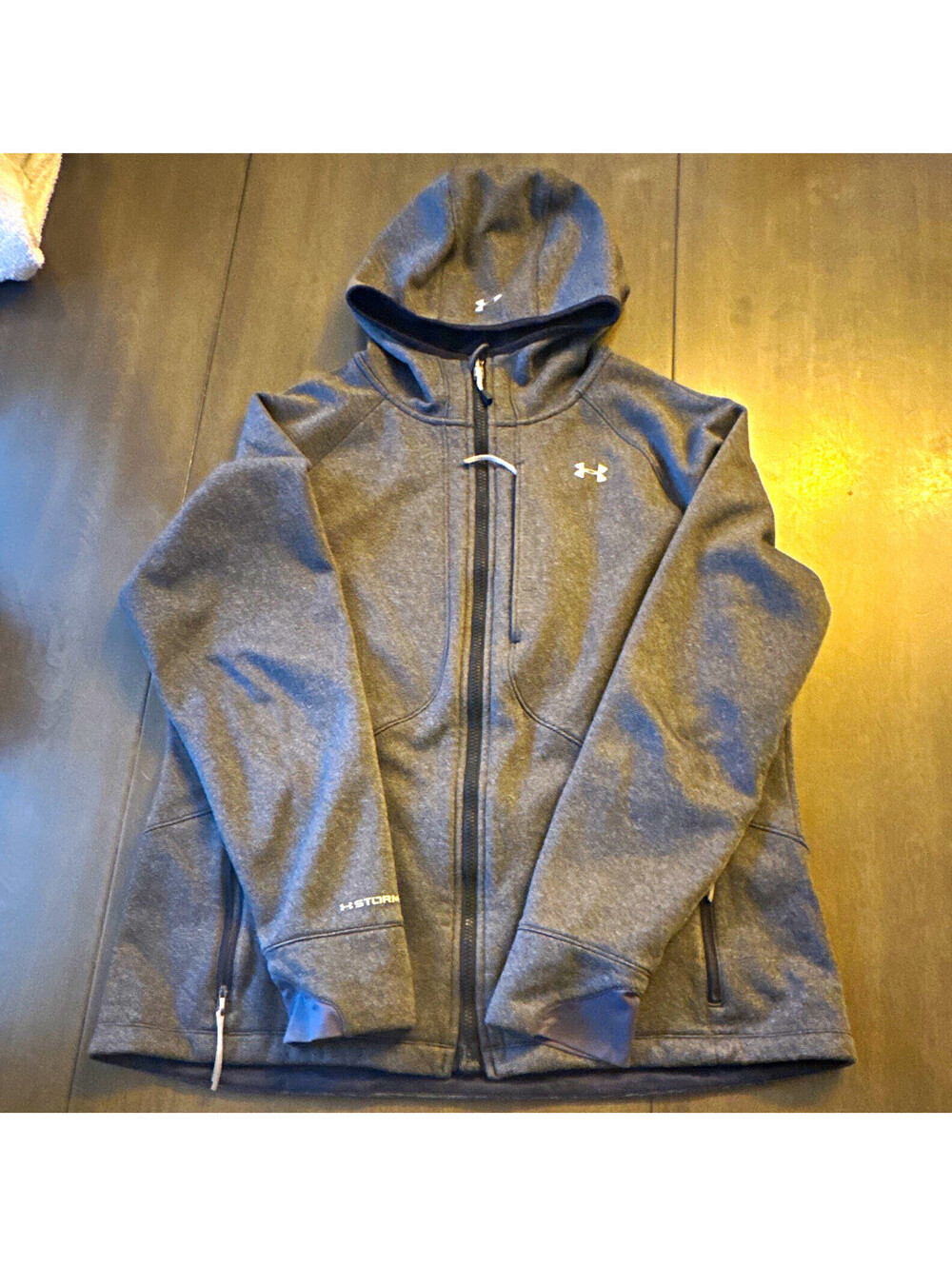 Under Armour Storm Men's Gray Full Zip Fleece Hoodie Pockets XL [COPY]